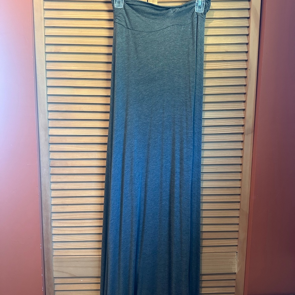 2 ‼️ Rayon Maxi Skirts : Charcoal AND Black — price is for BOTH